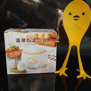 Onsen Tamago Egg Maker and Baby Chick Egg Spoon.